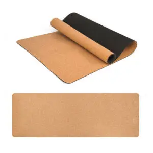Cork Rubber Yoga Mat – Non-Slip, Sweatproof & Eco-Friendly for Yoga & Pilates